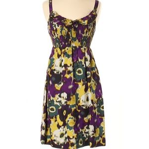 Maeve 100% Silk Floral Cocktail Dress